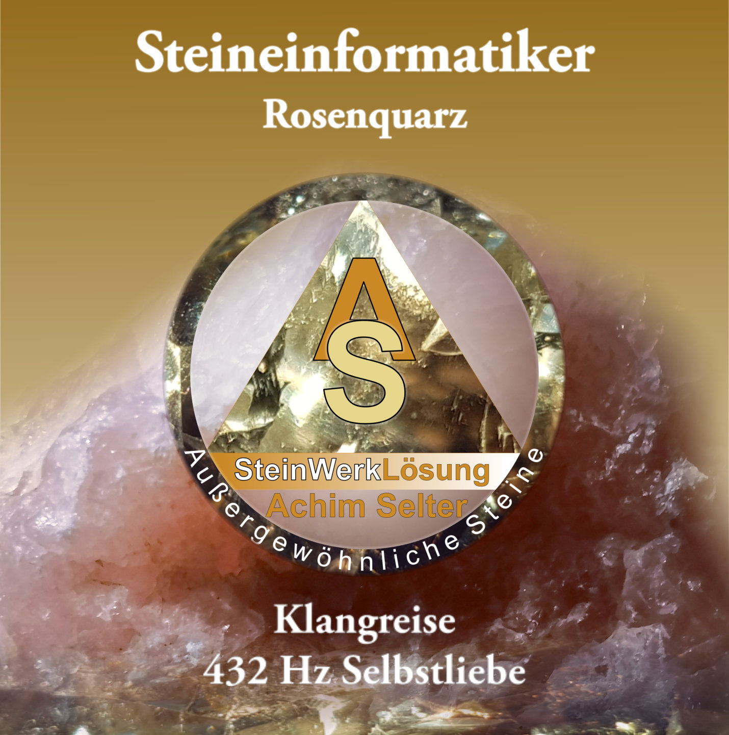 CD-Cover 432 Hz - Selbstliebe - Rosenquarz - front